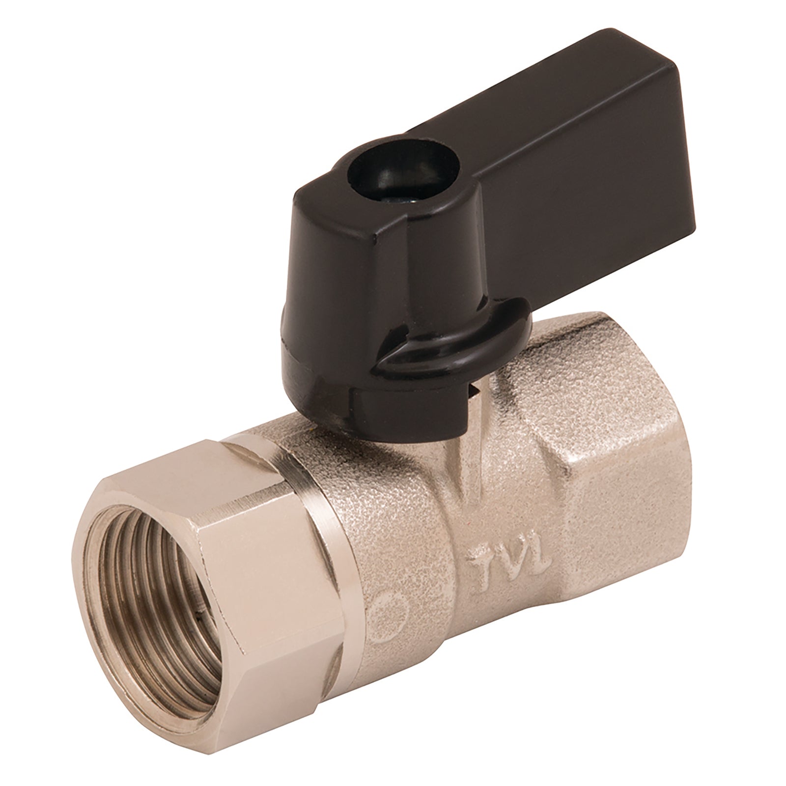 Tecnovielle TEMBVFF-1/4 - 1/4"BSPf 1/4" BSPP Brass Ball Valve Ptfe Seal