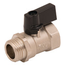 Tecnovielle TEMBVMF-1/4 - 1/4"BSPm X 1/4"BSPf Brass Ball Valve Ptfe Seal