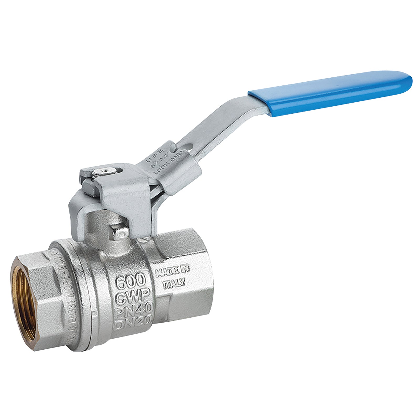 RUB Valves BV84-1WL - 1" BSPP Brass Ball Valve Ni Plated