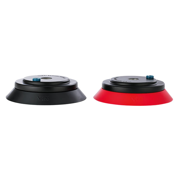 FLAT STYLE CUP W/CLEATS 150MM  WHITE SIL; VF150-WS product image by Vmeca