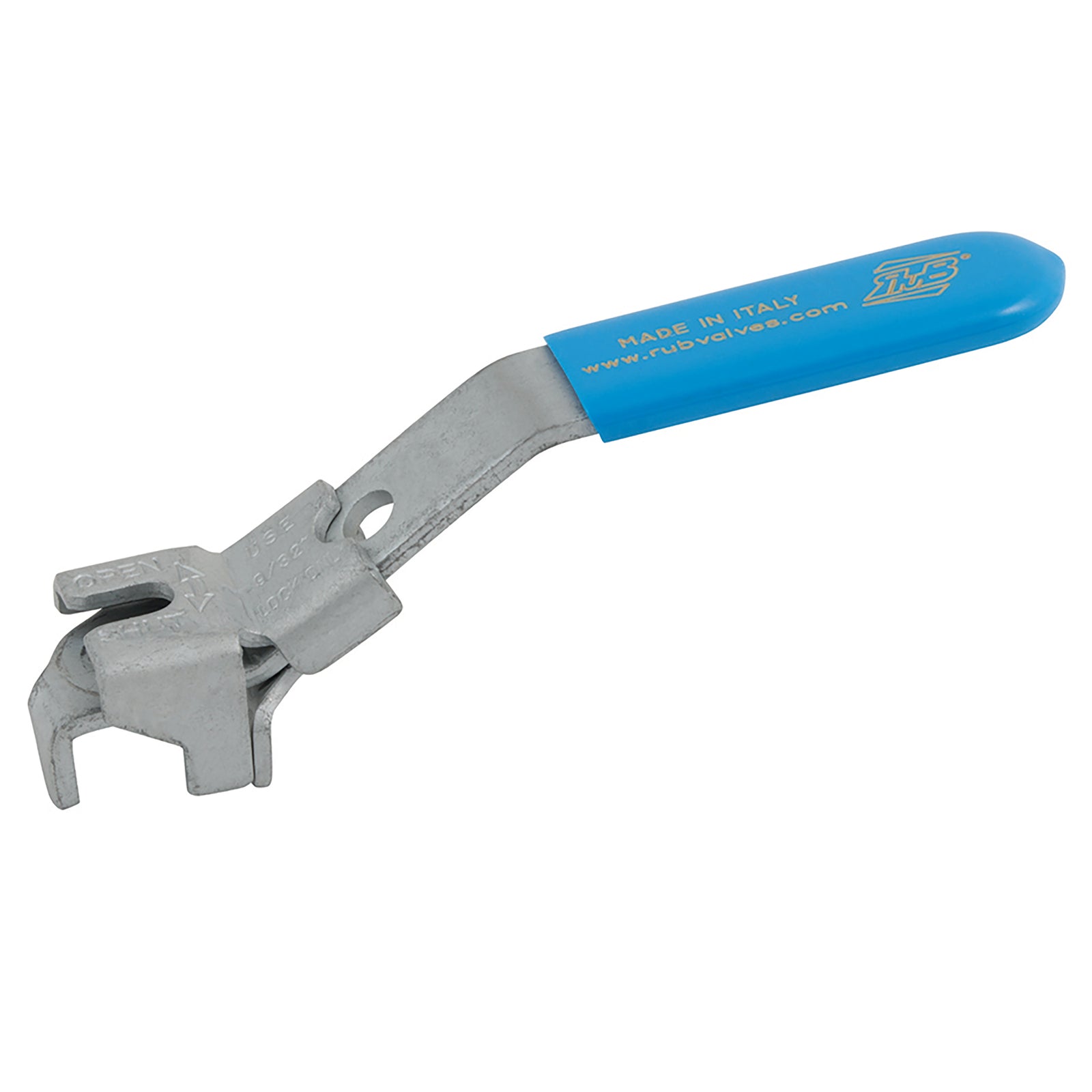 RUB Valves PBFA13 - 1-4"-1/2" Ball Valves Lockable Handle Blue
