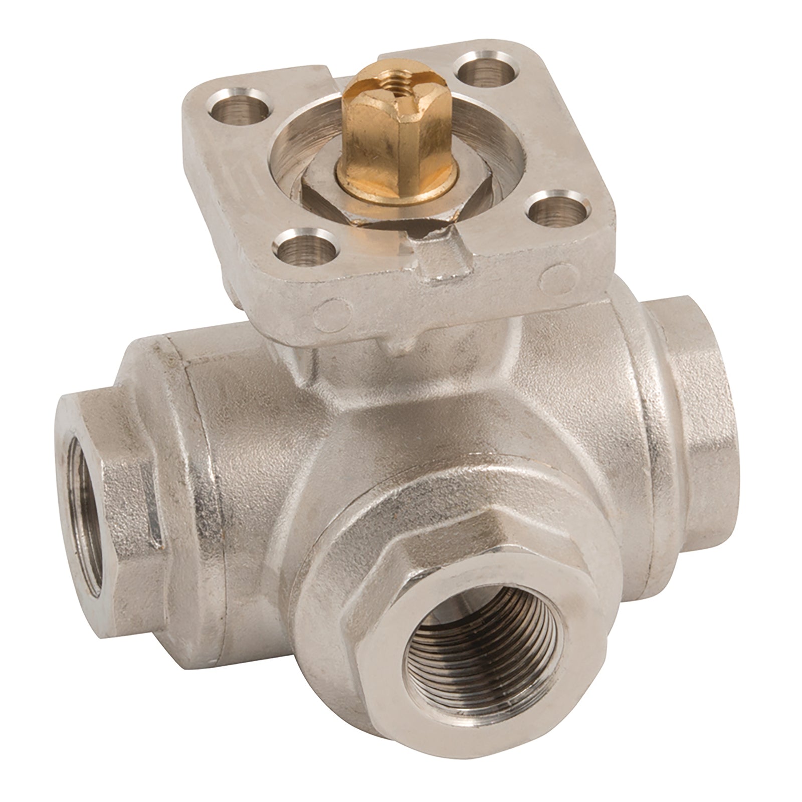 FT Pro BV1071-12 - 1/2"BSP Brass Ball Valve Ptfe Seal