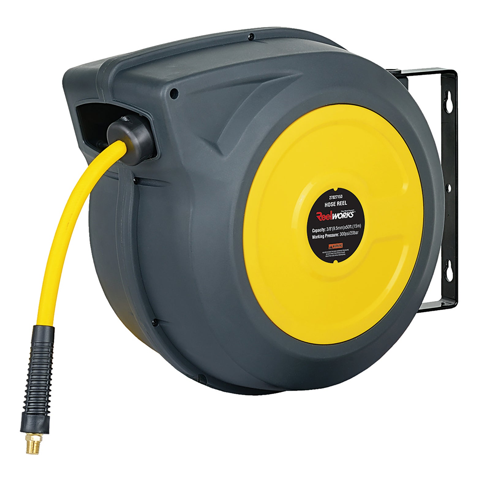 Redashe C2783 - 1/2" Hose ID 15M Air Hi-Vis Hose Reel