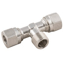 Aignep 69220-6-1/8 - 1/8" BSPT Male X 6mm OD Tee, Centre Leg Male