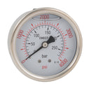 FT Pro 2020-0342 - 1/4" BSP Pressure Gauge Glycerine Filled