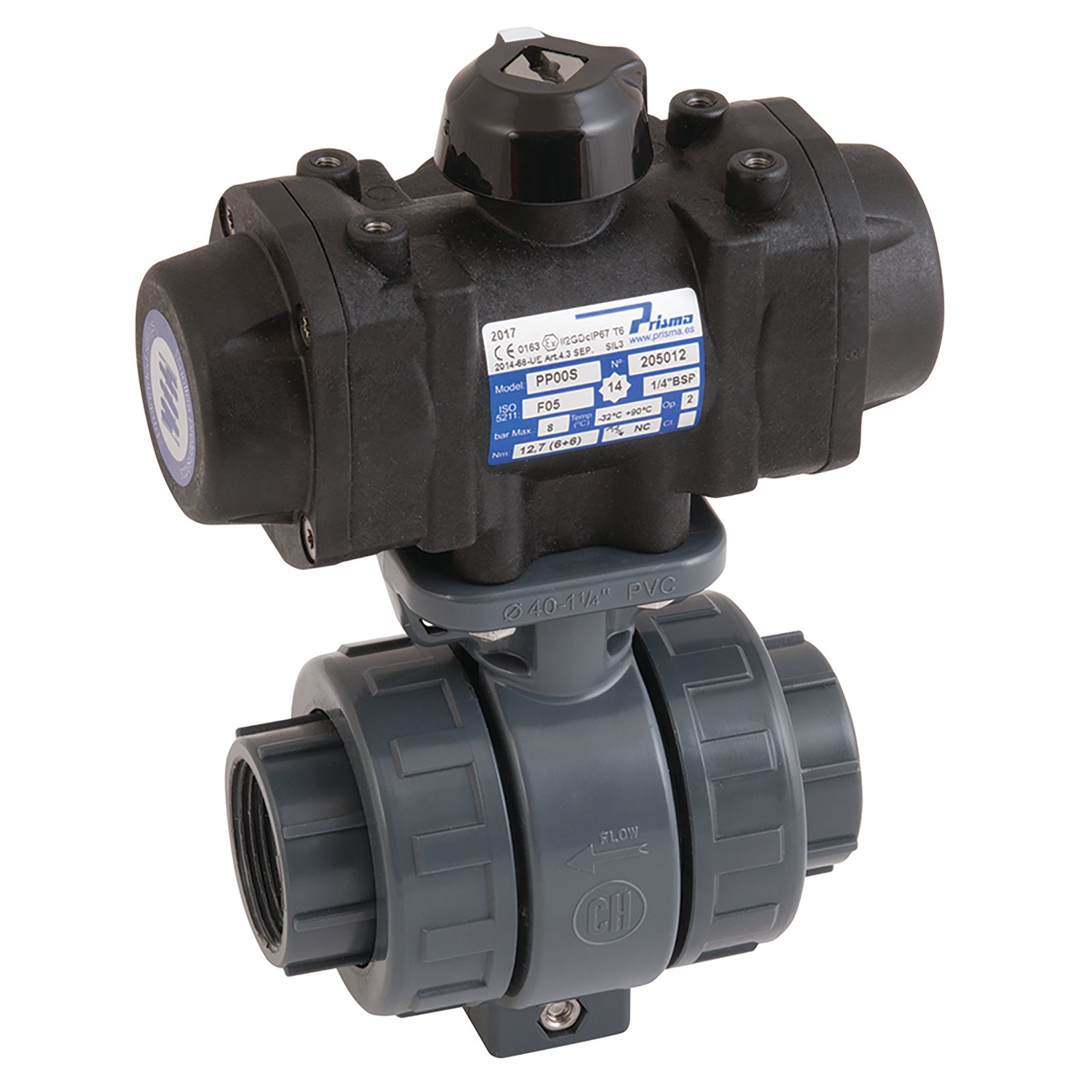 FT Pro '1281110 - 4" BSP Da 2 Way Pvc/Viton Valve