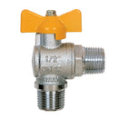 ITAP IT060-12 - 1/2" BSPT Brass Ball Valve Wing Handle Ni Plated
