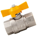 ITAP IT068-14 - 1/4" BSPPm X 1/4" BSPPf Brass Ball Valve Compact