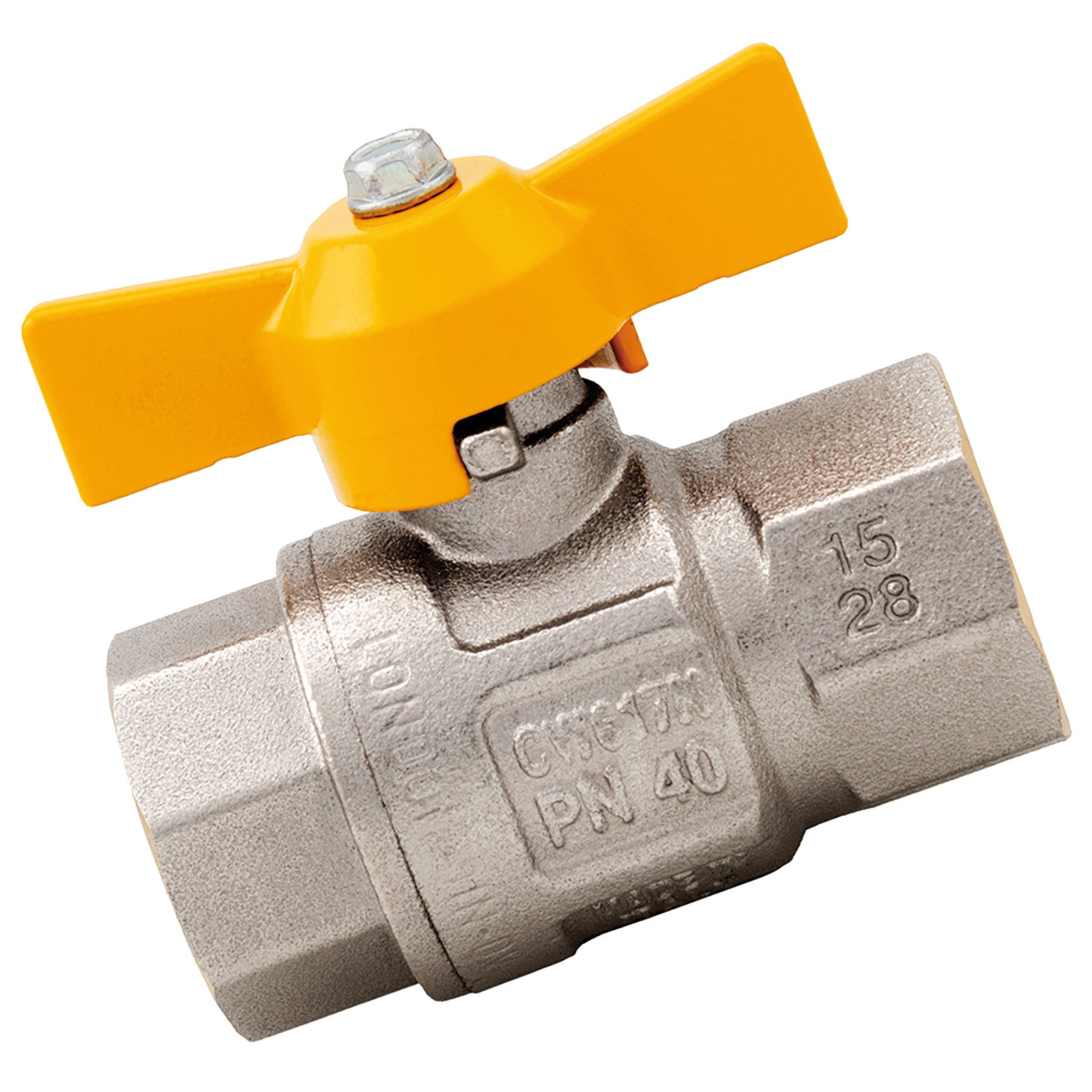 ITAP IT068-34 - 3/4" BSPPm X 3/4" BSPPf Brass Ball Valve Compact