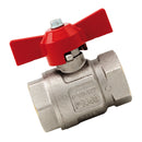 ITAP IT092-38 - 3/8" Brass Ball Valve Wing Handle Ni Plated