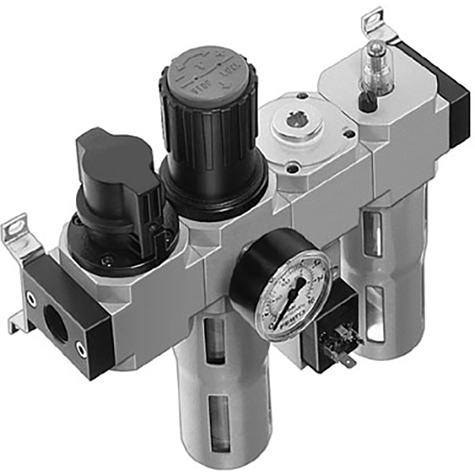 1/2" Service Unit Consisting of Manual On/Off Valve; 185823 product image by Festo