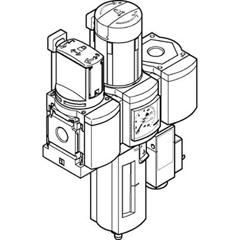 1/2" Filter Reg Manual On-Off Valve; 542276 product image by Festo