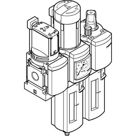 1/2" Service Unit FRL 40 ?Ám; 542278 product image by Festo