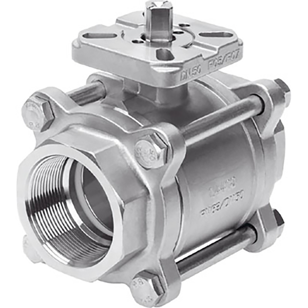 1" BSPP 316 SS Ball Valve 44229 Pn63; 1686640 product image by Festo