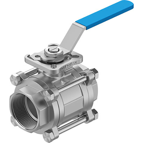 1.1/2" NPT Brass Ball Valve Festo; 8096669 product image by Festo