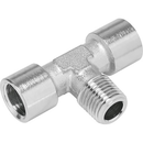 1/2" BSPT Male x 1/2" BSPP Female Tee sold in multiples of 10 only; 8030244 product image by Festo