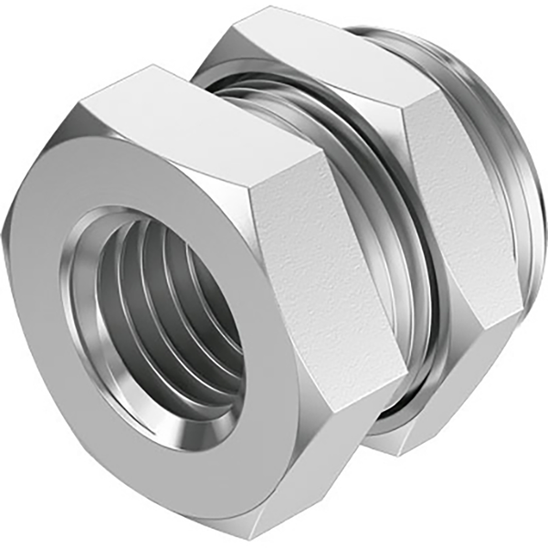 1/2" BSPP Female Bulkhead sold in multiples of 10 only; 8069243 product image by Festo