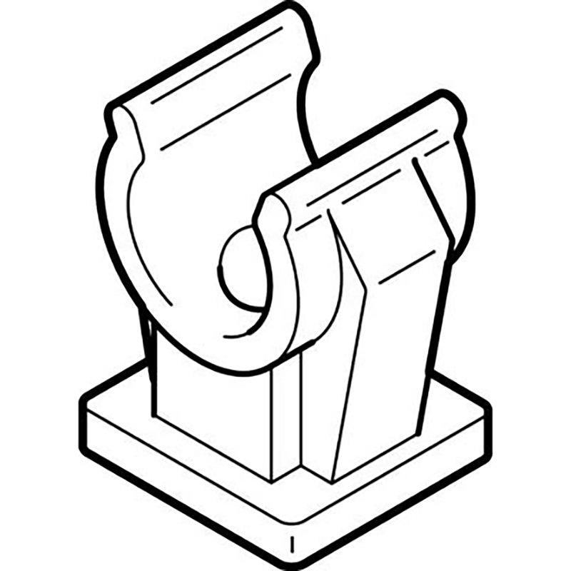 PQ-RK-18-B PIPE CLAMP sold in multiples of 10 only; 550597 product image by Festo