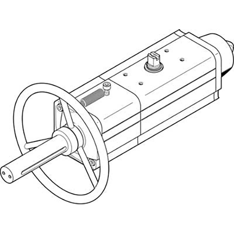 1/8" Female BSPP Single Acting Semi-Rotary Drive; 8005027 product image by Festo