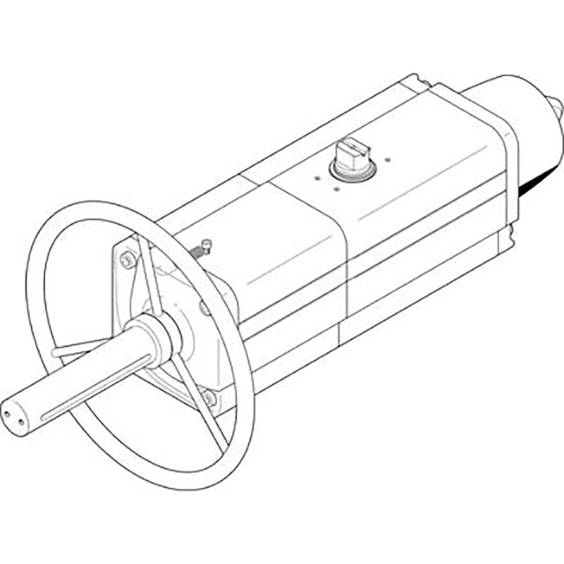 1/4" Female BSPP Single Acting Semi-Rotary Drive; 8005050 product image by Festo