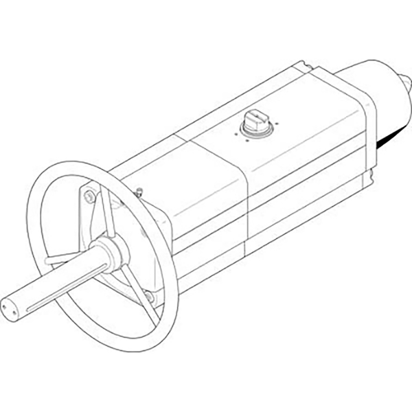 1/4" Female BSPP Single Acting Semi-Rotary Drive; 8005060 product image by Festo