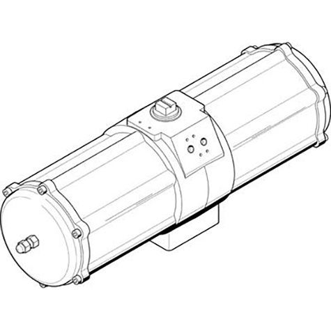 3/8" Female BSPP Single Acting Semi-Rotary Drive; 549690 product image by Festo