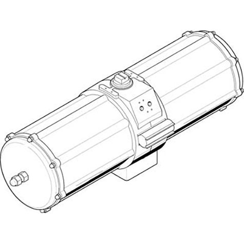 3/8" Female BSPP Single Acting Semi-Rotary Drive; 549696 product image by Festo