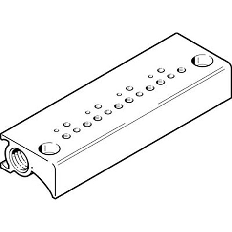 MHP1-P10-2 MANIFOLD BLOCK; 197201 product image by Festo