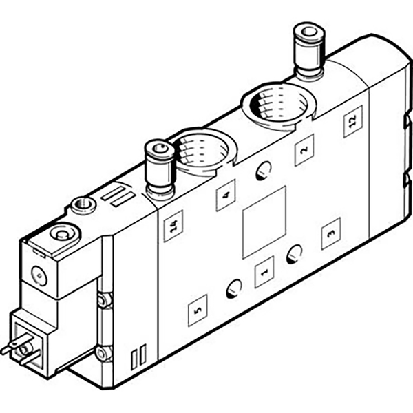 CPE24-M3H-5LS-QS-12 SOLENOID VALVE; 163854 product image by Festo