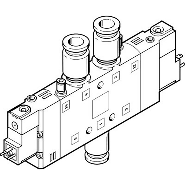 CPE24-M1H-5JS-QS-10 SOLENOID VALVE; 163179 product image by Festo