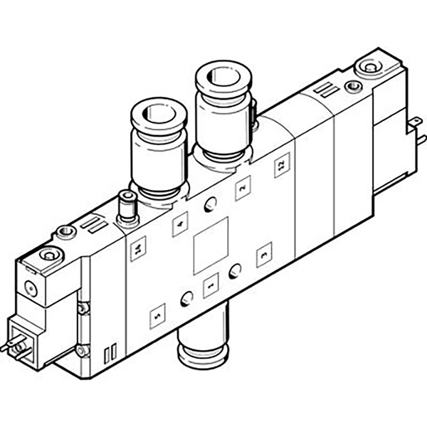 CPE24-M1H-5/3GS-QS-12 SOLENOID VALVE; 170278 product image by Festo