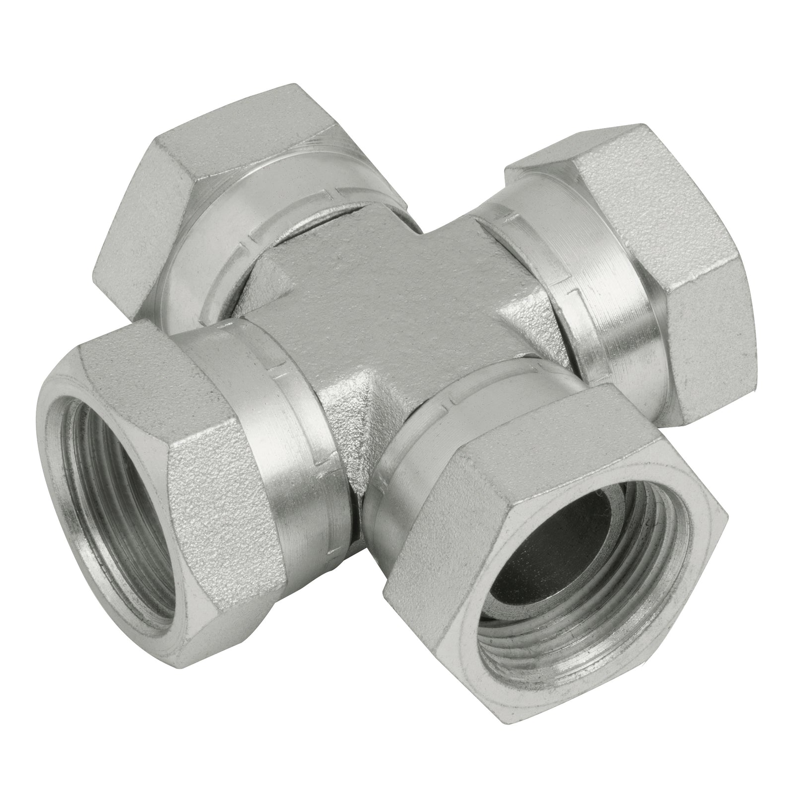 Brennan 60-5001-06 - 3/8" BSPP Swivel Female Cross Steel