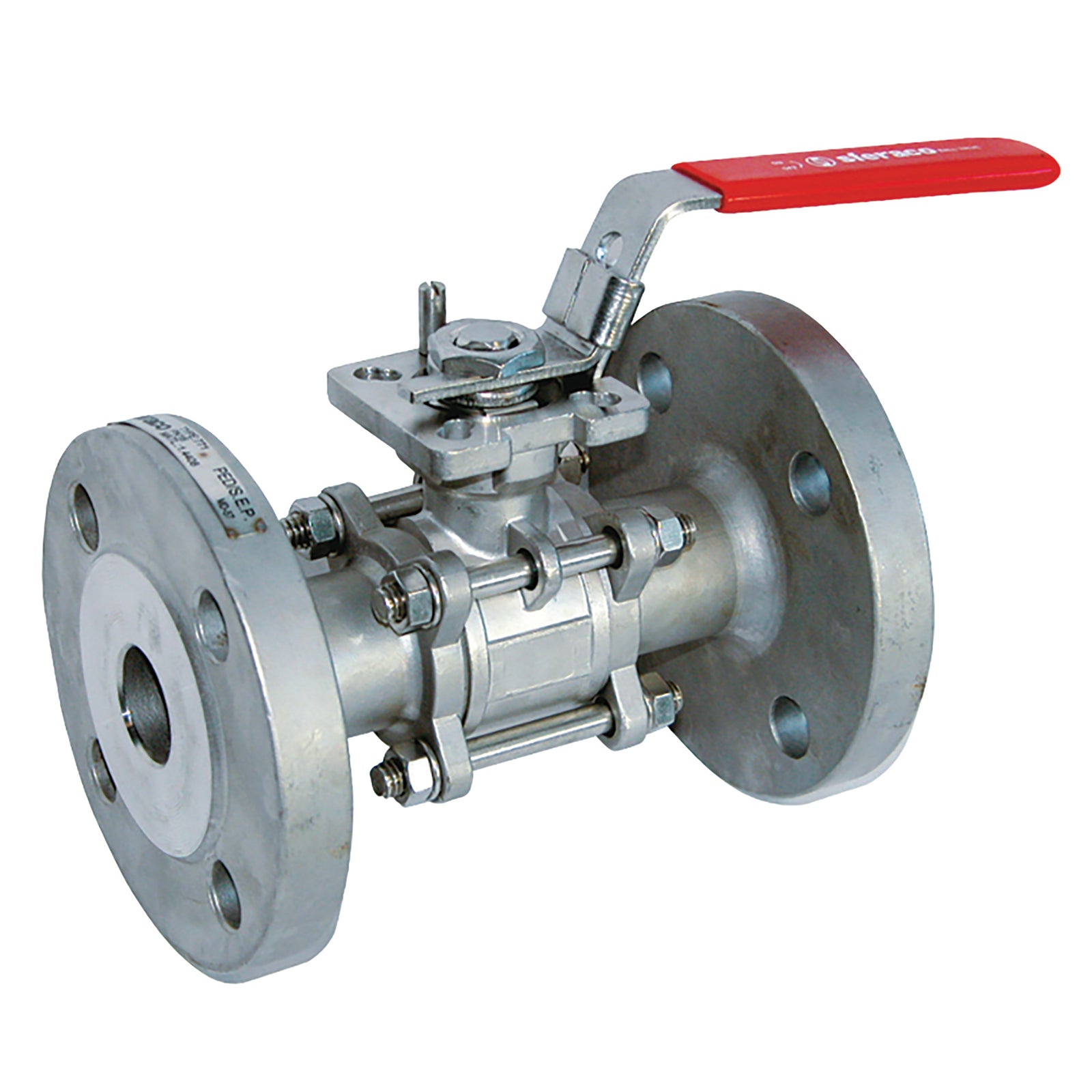 FT Pro 711 05 05 3/4" Pn40 3Pc Flanged Fsas Fbbv Dm Lvr