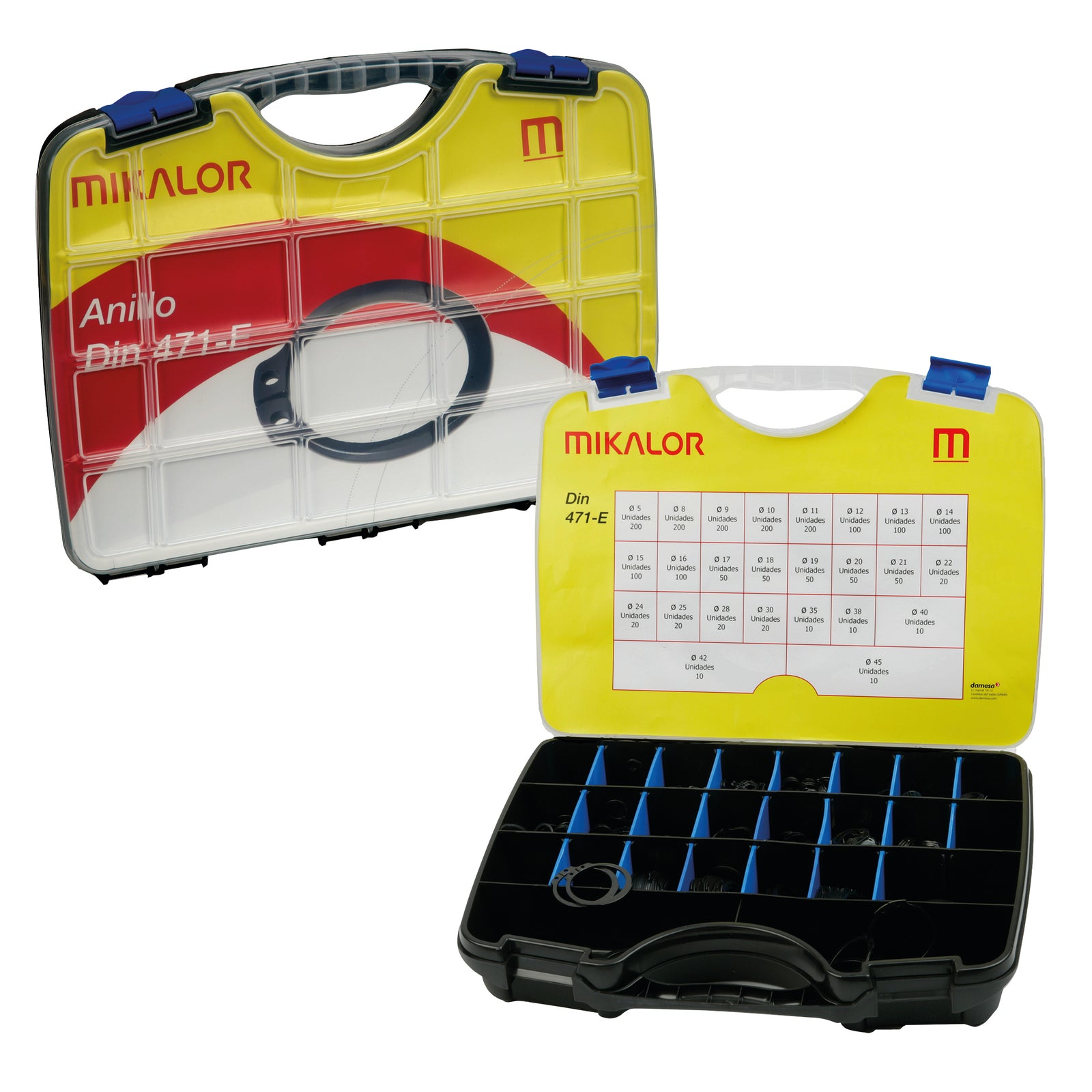 Mikalor 0350003-8 - External Circlips Assorted Clips Pack