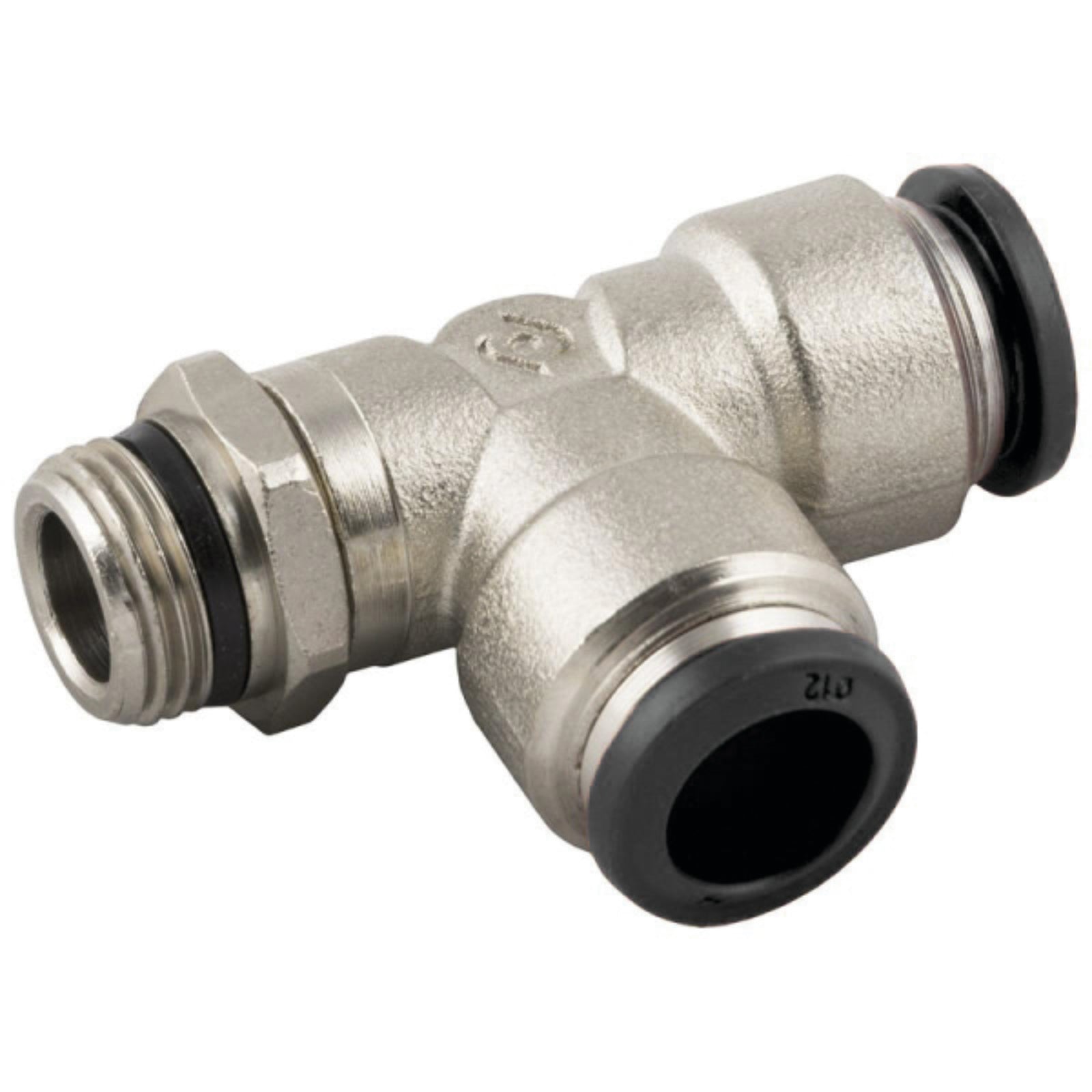 Aignep 50223N10-1/4 - 1/4" BSPT/BSPP Male X 10mm OD Tee