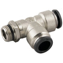 Aignep 50223N8-1/8 - 1/8" BSPT/BSPP Male X 8mm OD Tee