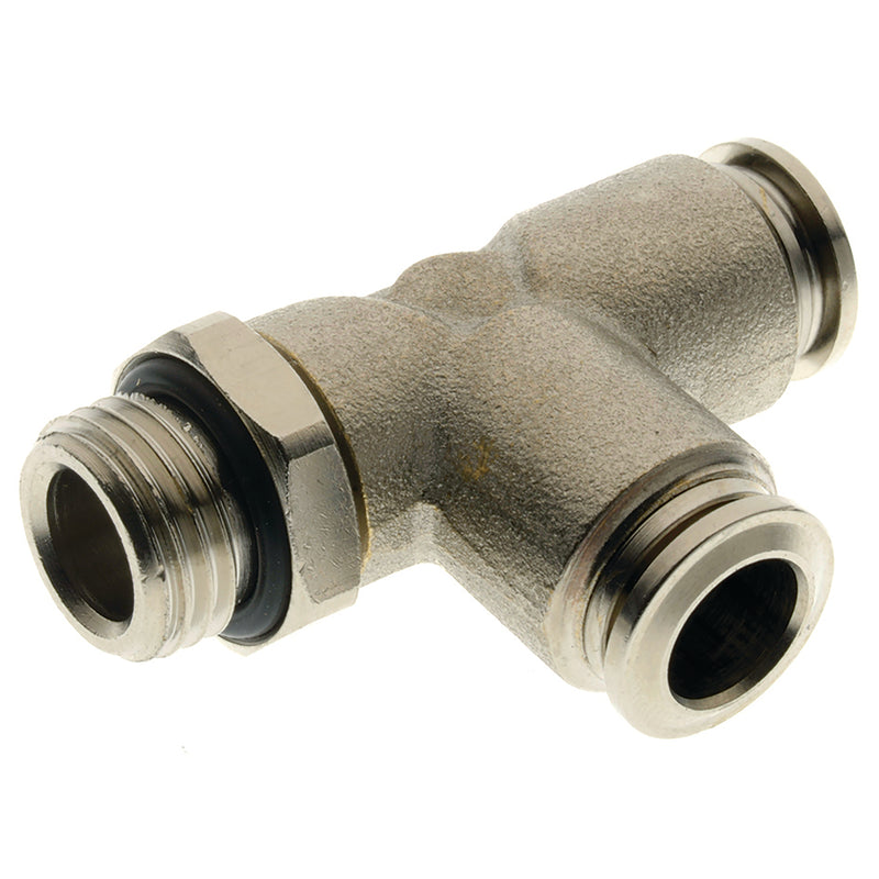 SWIVEL RUN TEE MALE STUD 10MM X 1/4 BSPP; MPBR10-G02 product image by Aignep