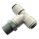 John Guest PI100802S - 1/4" BSPT Male X mm OD Tee