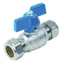FT Pro BE2447-22 - 22mm OD Wras Butterfly Ball Valve Compression Ends