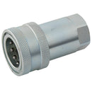 FT Pro HISO-A04 - 1/4" BSPP Fem Iso-A Steel Coupling