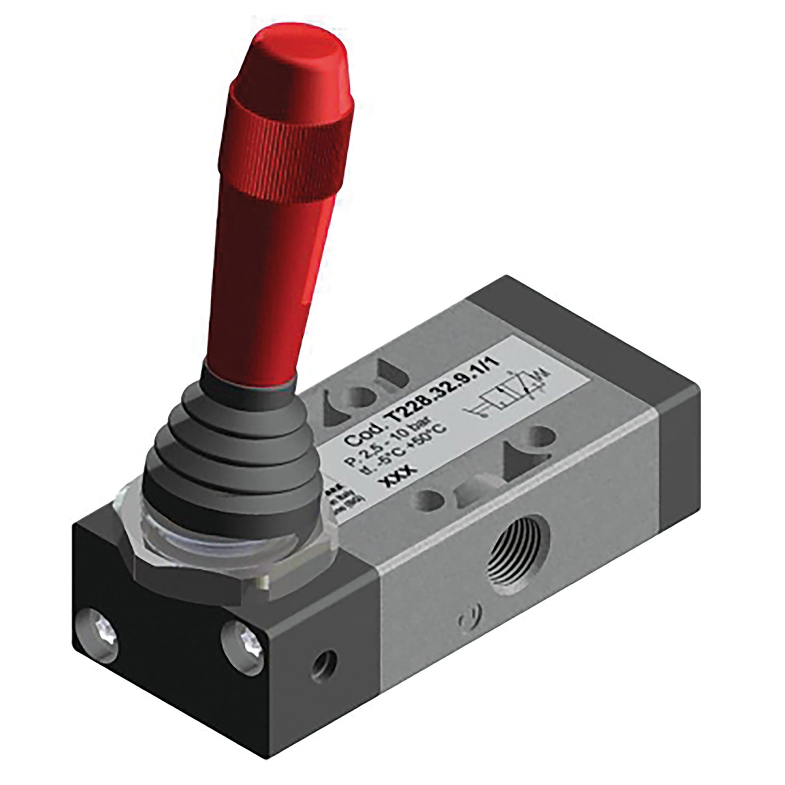 Pneumax 104.32.6.23/3.PC - 4mm Inlet Push Button Valve