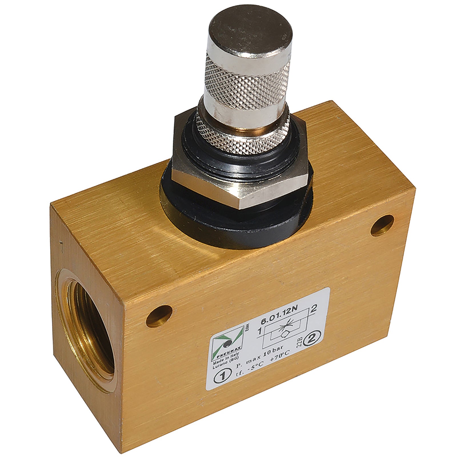 Pneumax 6.01.12.N - 1/2" BSPP Flow Control Valve