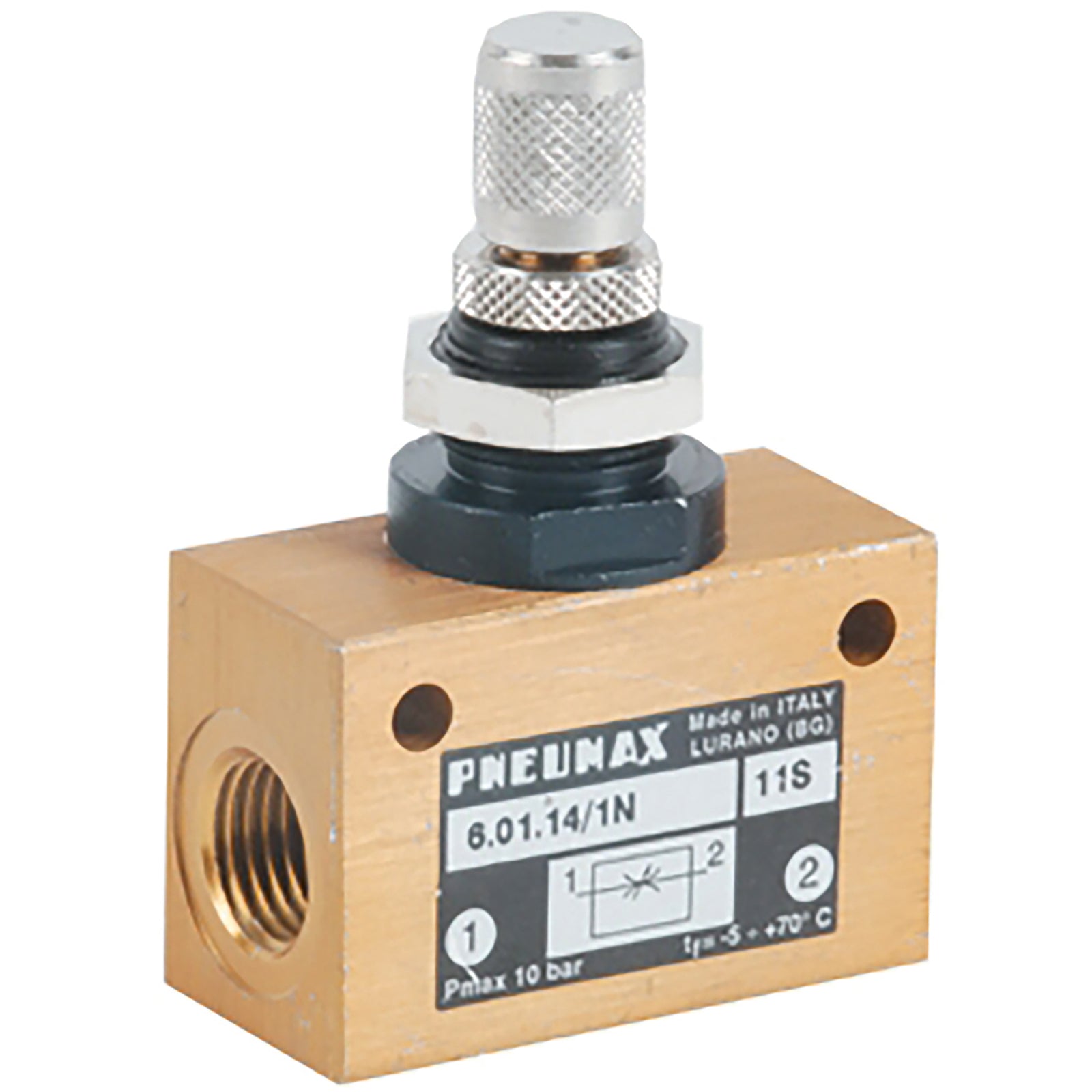 Pneumax 6.01.14.N - 1/4" BSPP Flow Control Valve