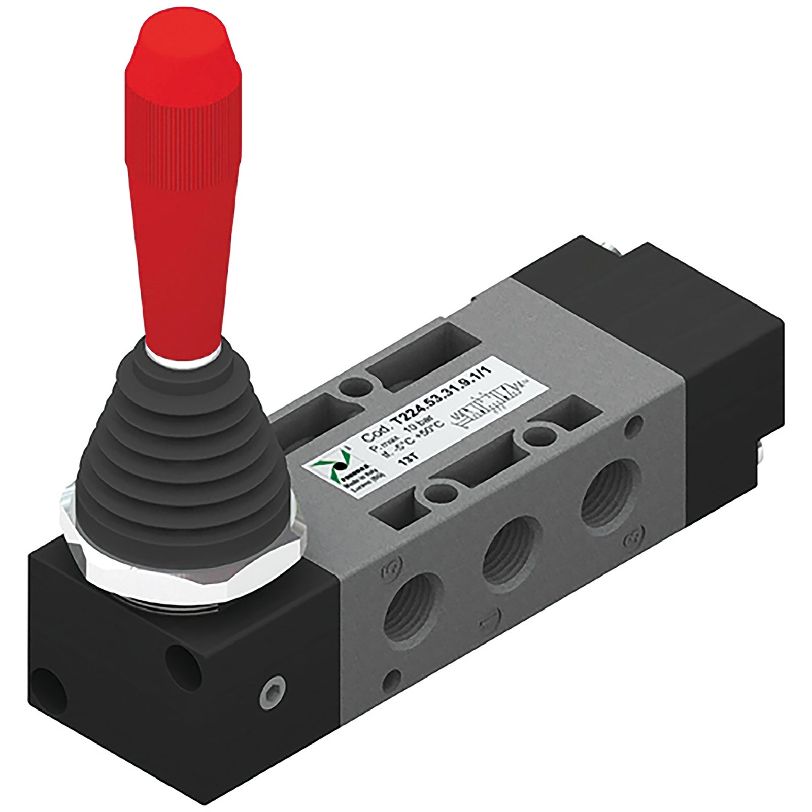 Pneumax T224.53.31.9/3 - 1/4" BSPP Female Lever Valve
