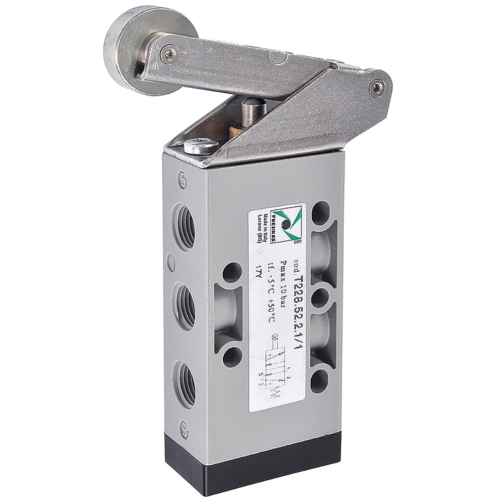 Pneumax T228.52.2.1/2 - 1/8" BSPP Female Lever Valve