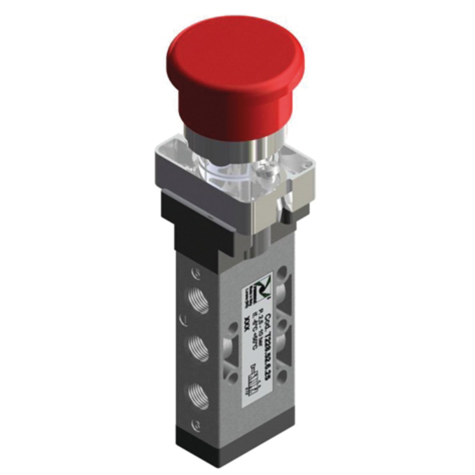 Pneumax T228.52.6.25 - 1/8" BSPP Female Palm Button Valve