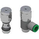 1/4" BSPP x 8mm OD Technopolymer Blocking Valve; T500814U product image by Pneumax