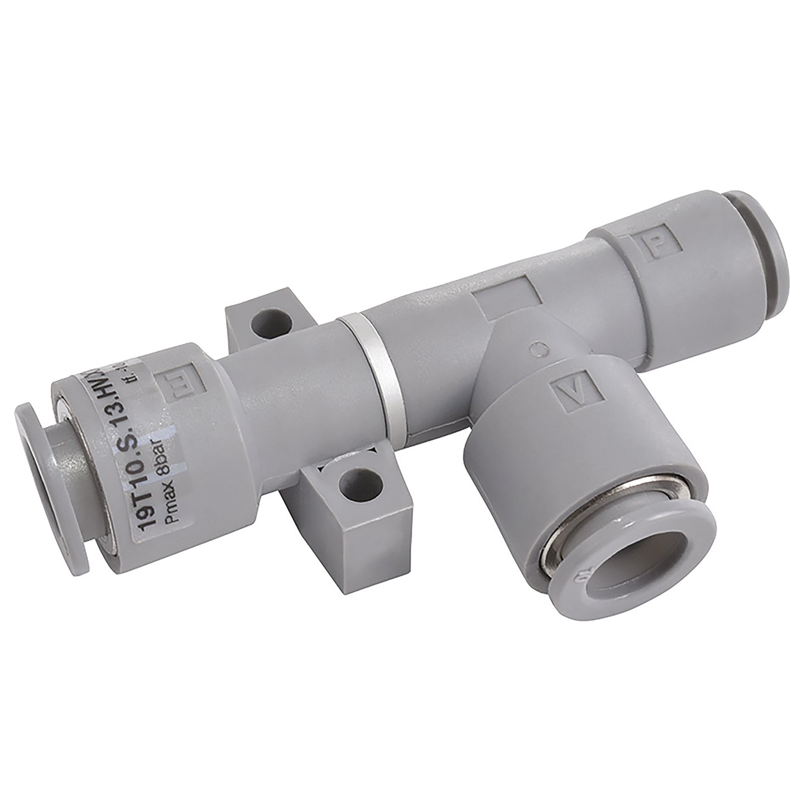 Pneumax 19T06.S.10.HV.ZY - 6mm X 8mm OD Single Stage Vacuum Generator