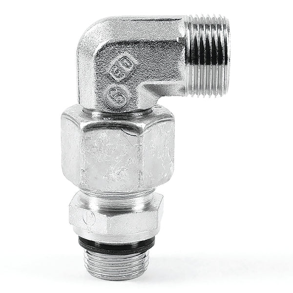 1/2" BSPP Male x 15mm OD EO Adjustable Elbow; EW15LREDCF product image by Parker