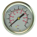 Non-branded PGRG140012 - 1/2" BSPP Glycerine Gauge 100mm Diameter
